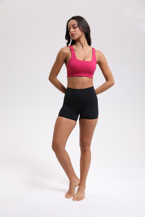RIOJOY PureComfy Sport Bra with Wide Straps – Light Support, Breathable Comfort,B-D