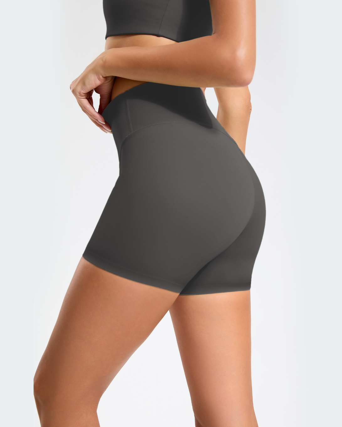 RIOJOY PureComfy Women's 4" High-Waisted Yoga Shorts – Butter-Soft Sculpting Comfort