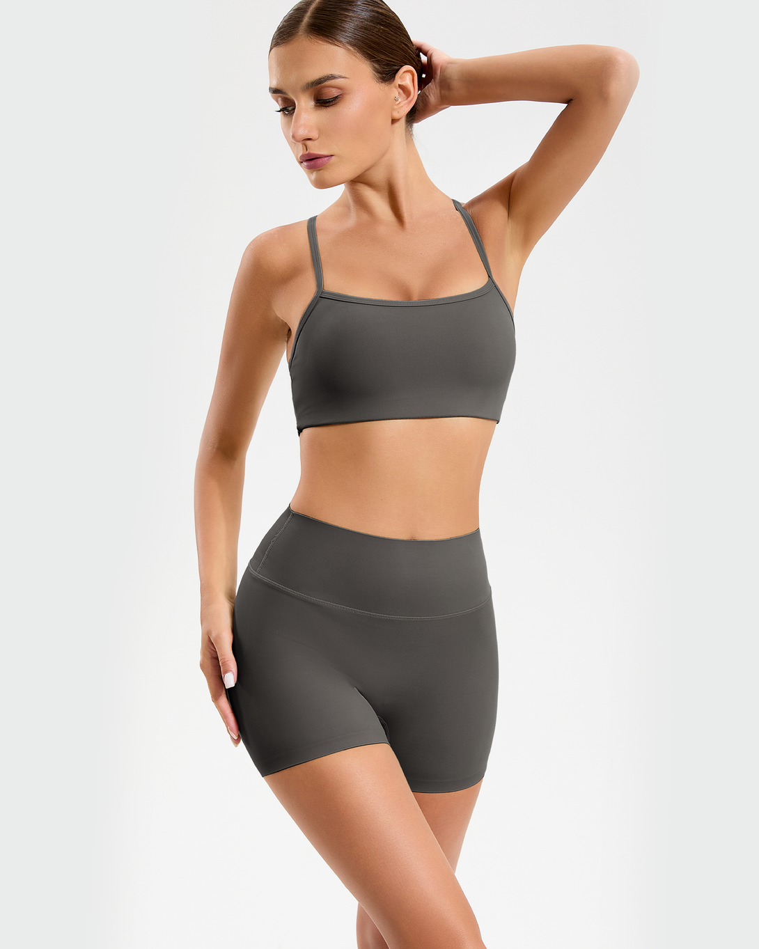 RIOJOY PureComfy Women's 4" High-Waisted Yoga Shorts – Butter-Soft Sculpting Comfort